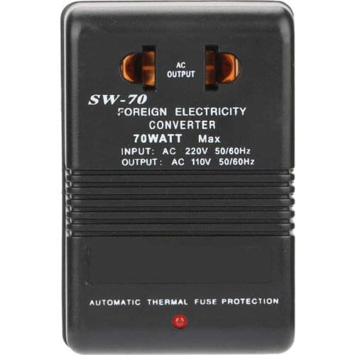 High Voltage transformer 220V-110V Step Down Voltage Converter Power Transformer 70W CN Plug Ring Transformer