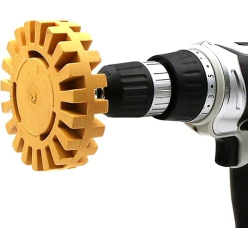 1PC 4.0 Inch Car Pneumatic Rubber Eraser Wheel Remover Paint Cleaner Removal Rubbers Wheels Household Polishing Tool