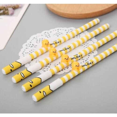 1 Pcs Cute Yolk Jun Neutral Pen Creative Stationery Student Cartoon Water Fun Office Signature Pen Kawaii Stationery
