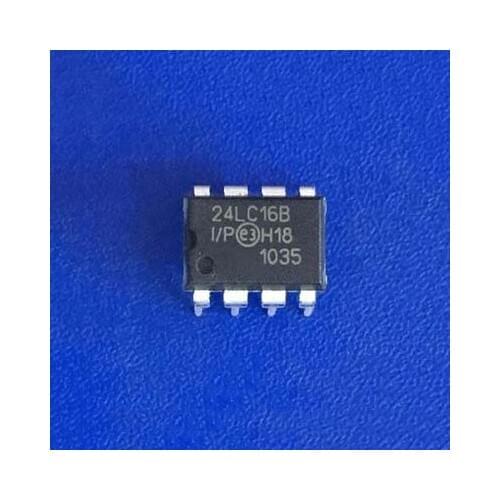 10pcs/lot 16K I2C bus serial EEPROM 24LC16 24LC16B 24LC16B-I / P original Product