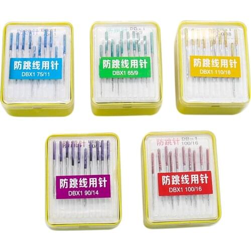 100pcs/box Industrial Sewing Machine Needles Stretch Fabric Anti-jump Needle Elastic Cloth Sewing Accessories Household Tools