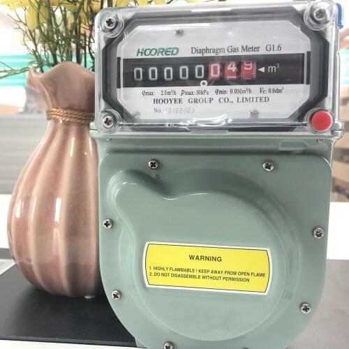 G1.6 Aluminium Shell Household AC50Hz Natural Diaphragm Gas Meter