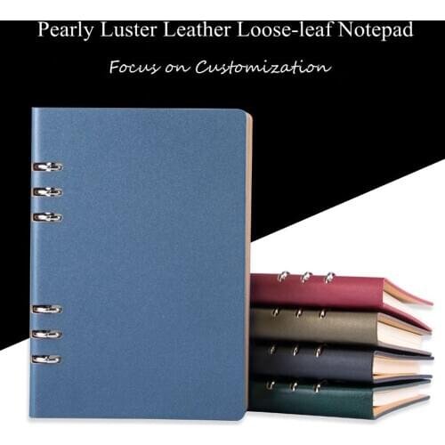 Pear Leather Diary Stationery School notebook,journal diary Student planner agenda,hardcover loose-leaf organizer notebook A5 A6