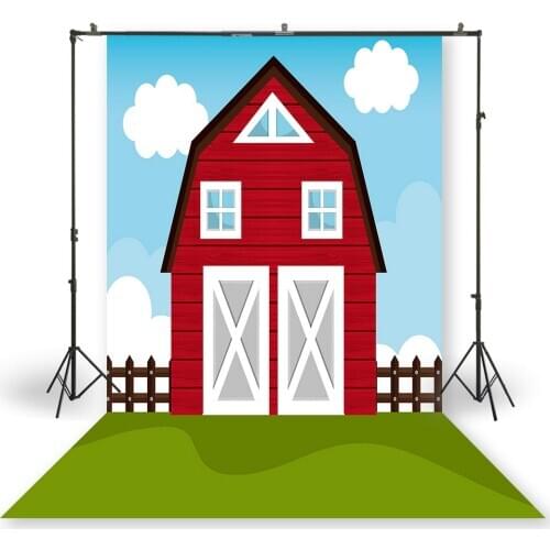 HUAYI Photography Backdrop Newborns Baby Birthday Party Decor Studio Photo Background Cowboys Barn House Photo Backdrops XT-7713