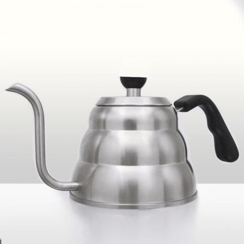 1/1.2L Stainless Steel pour over coffee moka pot espresso tea gooseneck kettle with Thermometer coffee accessories barista tools
