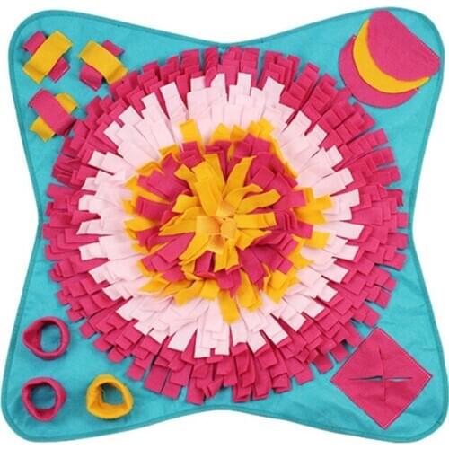 Pet Dog Sniffing Mats Toys Suitable For Dog Hide Food Flowers Sniffing Mat Home Indoor Interative Pet Training Supplies