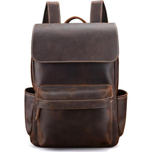 LACHIOUR Men's Leather Backpacks