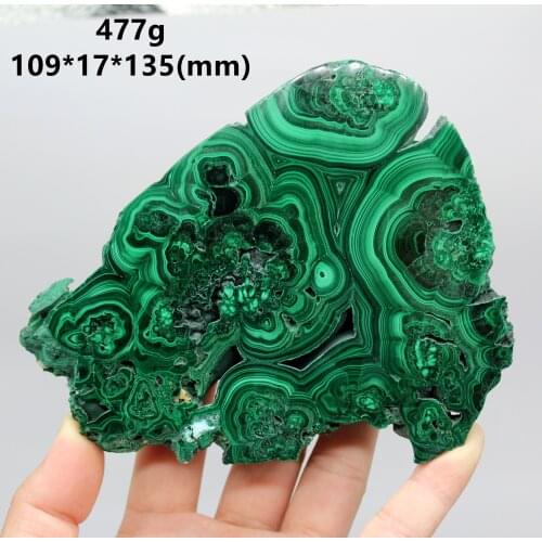 BEST! 100% Natural green malachite polished mineral specimen slice rough stone quartz Stones and crystals Healing crystal