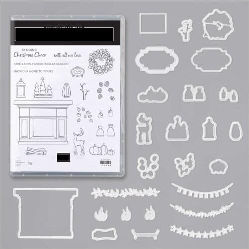 FIRESIDE Metal Cutting Dies and Stamps For Stencils Scrapbooking Photo Album Card Paper Embossing Craft DIY Die Cut 2021