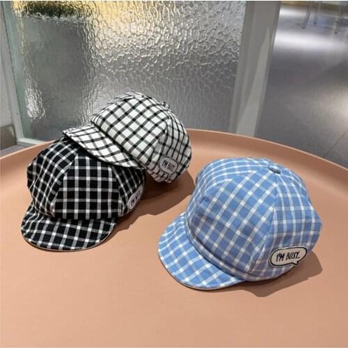 Newborn Kids Baseball Cap Fashion Spring Summer Baby Beret Hat Striped Letter Boy Girl Visors Caps Infant Toddler Sun Hats