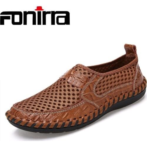 FONIRRA New Summer Mesh Casual Men Shoes Breathable Comfortable Male Shoes Big Size 38-48 Lightweight Slip-On Men Shoes 798