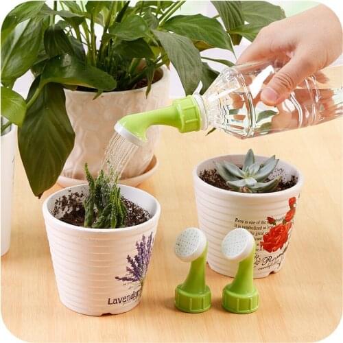 2Pcs/Set Watering Can Sprinkler Nozzle Bottle Cap Sprinklers Plastic Garden Spray Waterer Gardening Plant Spray-head Nozzle Tool