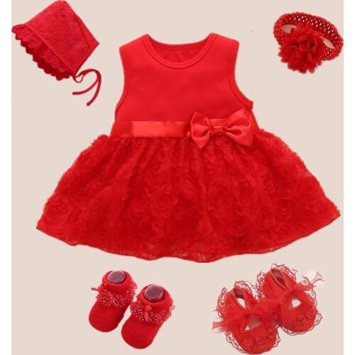 Newborn Baby Girl Infant Dress&Clothes 1 Year Old Baby Girl Party Dress New Born Baby Girl Clothes 0 3 6 9 Month Robe bebe Fille