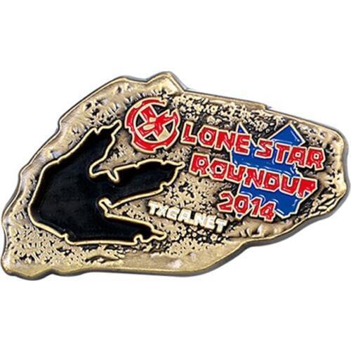 Promotional metal coins with different shapes and soft enamel filling