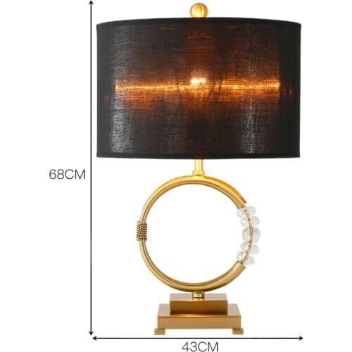 SGROW Modern Crystal Decoration Table Lights for Living Room Bedroom Study Lampara Luxury Design Desk Lamp Lighting Fixtures