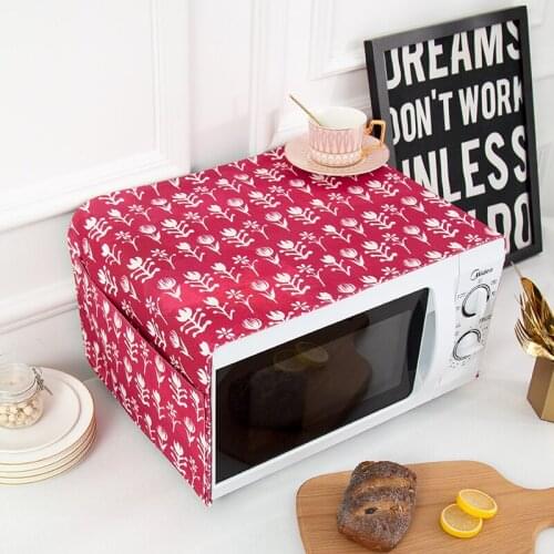 Nordic style Cotton Rose geometric pattern Microwave oven dust cover Cobertura para beterraba Cubierta de polvo para horno