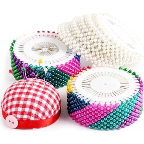 Wedding Dressmaking Pins Fixed Corsage Florists Hand Sewing Accessories Tools 480 Pcs Sewing Pin Round Pearl Head