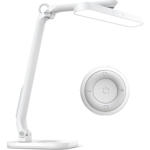 Remote Control LED Desk Lamp Foldable Stepless Dimming 360 Degree Rotatable Touch 5 Color Rechargeable LED Table Reading Light