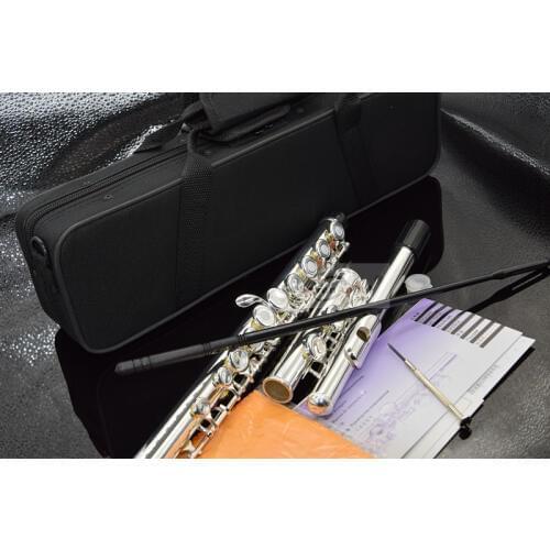 Top Japan Flute 16 Hole with E Key YF-271 Silver Plated Flute C Key White Copper Flauta Transversal Music Instrumentos