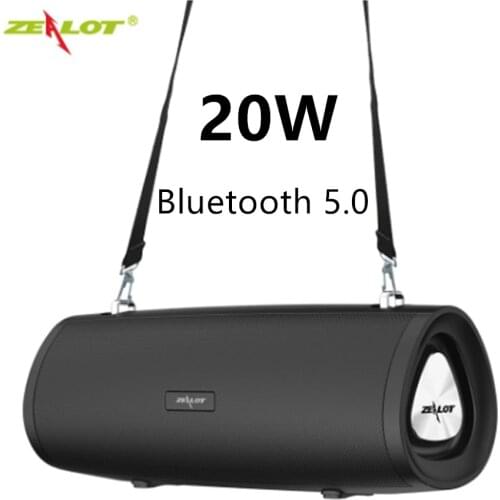 High Power 20W Bluetooth Speaker Bass Portable Column Wireless Stereo Subwoofer Music Playe Center With 1800mAh Battery Soundbox