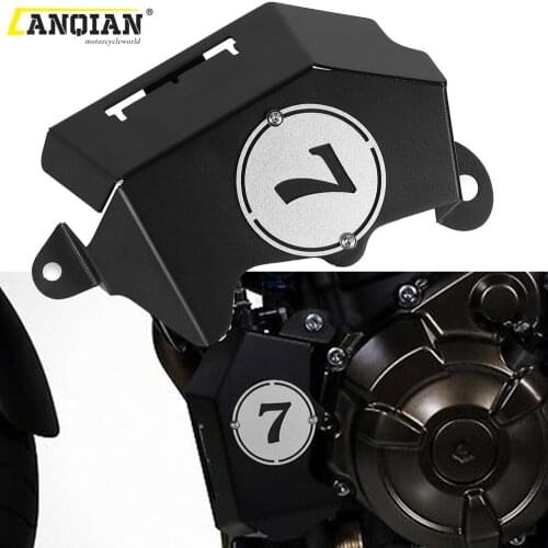 Motorcycle Billet Coolant Reservoir Cover For YAMAHA MT07 MT-07 Moto Cage MT-07 Tracer 700 FZ-07 FZ07 Fluid Tank Guard Protector