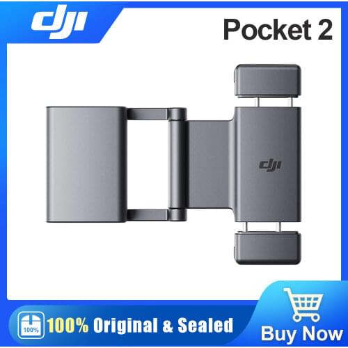 DJI Osmo Pocket 2 Phone Clip Original Accessories Provides Stable Connection To smartphones 1/4 Thread Cold Shoe For Expan