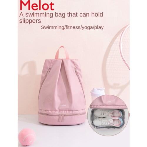 Dry Wet Separation Womens Swim Bag Waterproof Beach Storage Backpack Sports Equipment Swimming Bag Small Bag Portable Men