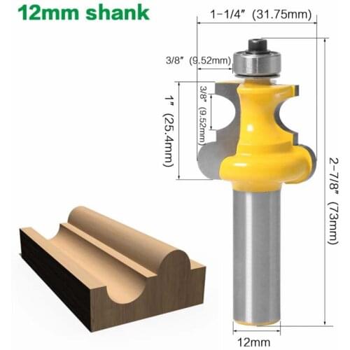 1 / 2 handle half multi arc cutter woodworking milling cutter line cutter foot line cutter engraving machine cutter head cabinet