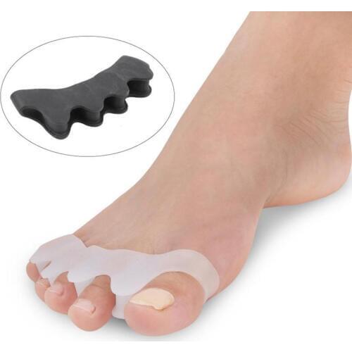 Silicone toe spreader Separators Hallux Valgus Correction Foot Care Tool Gel Bunion Protector Toe Straightener Correctors 1 pair