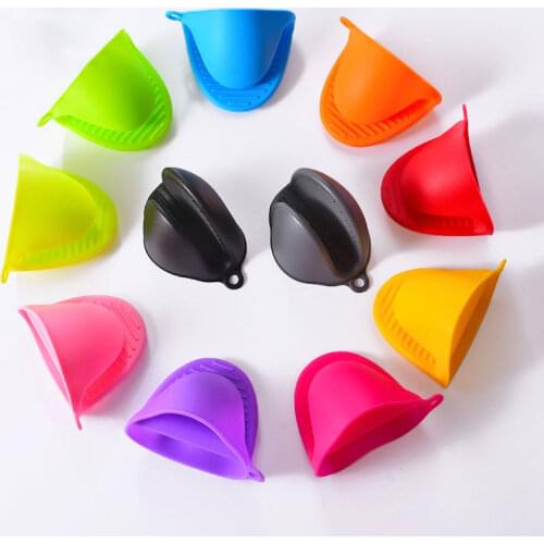 1PC Microwave Silicone Oven Gloves Heat Resistant Mitt Anti-slip Grips Bowl Pot Clips Kitchen Baking Cooking Gadgets Dropship