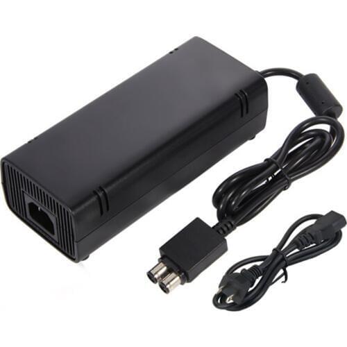 100PCS High quality US Plug 12V 135W AC Adapter Charger Power Supply Cord Cable For Xbox360 Xbox 360 Slim with DC cable