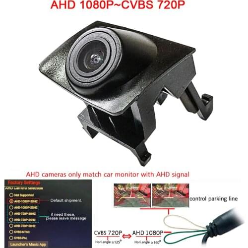 180deg HD Car Front Grille View vehicle Logo Camera for BMW 3 series X1 X3 front view camera Brand Mark Camera AHD night vision