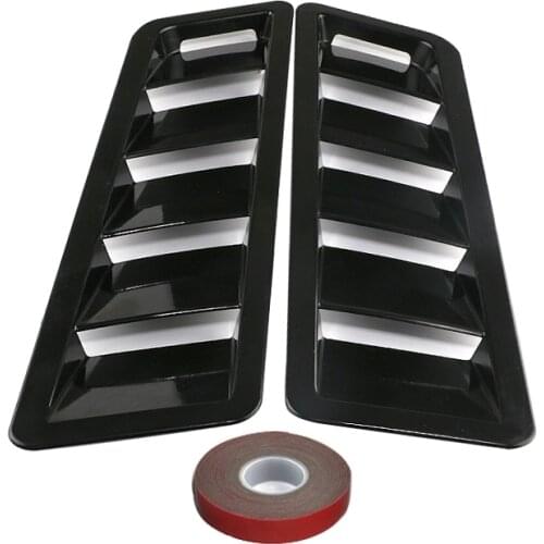 2pcs/Set Bonnet Louver Air Vent Hood Panel Trim Black Fit for Ford Focus RS ST MK2 2011-2015 2010 2009 2008 2007 2006 2005 2004