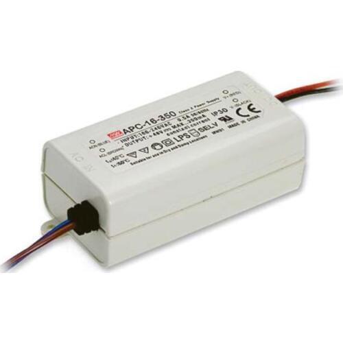 10Piece Meanwell APC-16-350 LED Power Supply 16.8W 12~48V 350mA constant current mean well LED driver IP42 APC-16