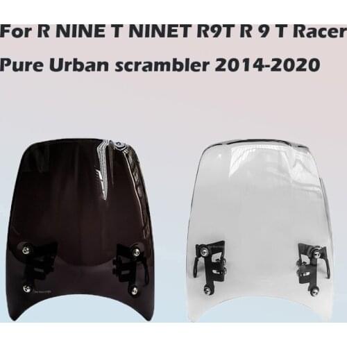 For BMW RNINE T NINET R9T R 9 T Racer Pure Urban scrambler 2014-2020 Motorcycle Windshield Aluminum Wind Deflector Windscreen