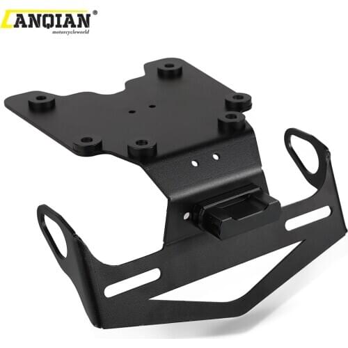 For Yamaha TX690Z XTZ690 XTZ700 XT700Z Tenere 700 Rally T7 2019 2020 2021 Rear License Plate Frame Holder Bracket with LED Light