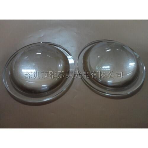 10W-100W Glass LED lens Diameter 89MM Focusing optical glass lens, high power LED convex lens