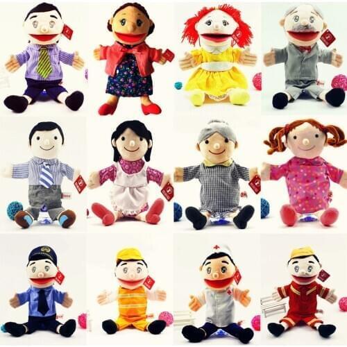 Character doll 30cm plush Hand puppet kindergarten tell a story Props educational toy soft good quality christmase gift for kids