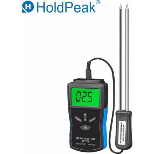 HoldPeak HP-8032G Digital Display Grain Moisture Meter 2~30% Humidity Tester Timber Damp Detector portable wood moisture meter
