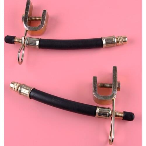 LETAOSK Flexible Rubber Tyre Valve Extensions Adapter With 2 Metal Clamps Truck Bus 140mm