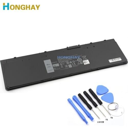 HONGHAY WD52H VFV59 New Laptop Battery For DELL Latitude E7240 E7250 W57CV 0W57CV GVD76 VFV59 battery 7.4V 45WH