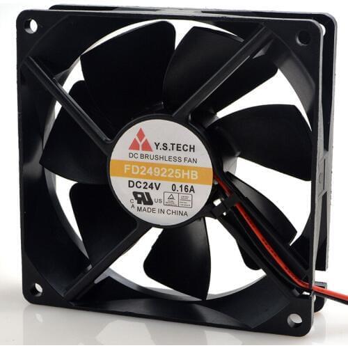Original FOR Yuanshan Y.S.TECH FD249225HB 9025 24V 0.16A 9CM inverter cooling fan