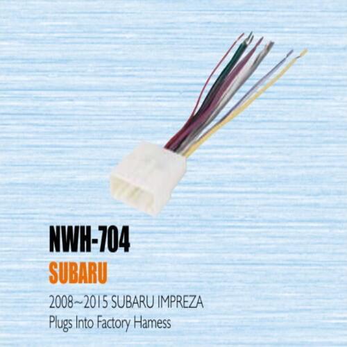 Plugs Into Factory Harness For Subaru 2008-2013 - Radio Power Wire Adapter / Aftermarket Stereo Cable / Male DIN To ISO