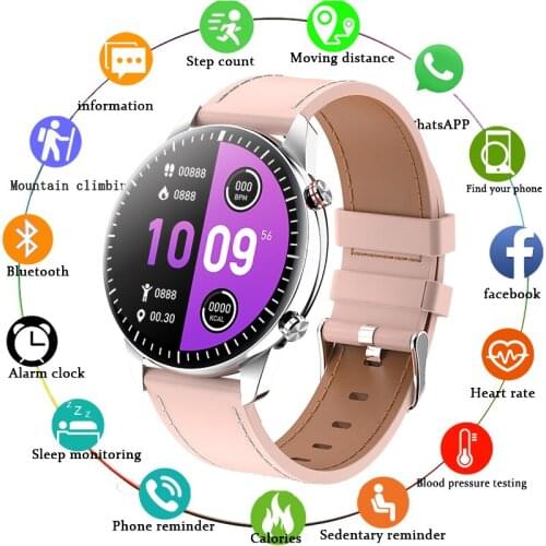 LIGE Smart Watch Women 1G Memory Fitness Tracking Heart Rate Monitoring Bluetooth Call Watch Sports Waterproof Men Smartwatch