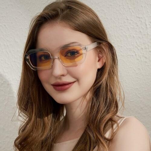 Square Sunglasses Fashion Women Men Luxury Brand Designer New Sun Glasses Famale Rectangle Retro Eyewear UV400 Shades Oculos