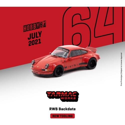 Tarmac Works 1:64 RWB Backdate Red 1st Ver of NEW TOOLING Model Car
