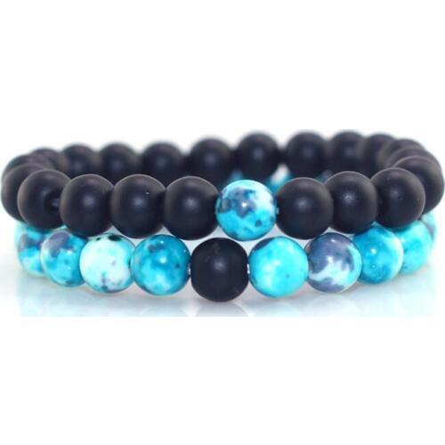 Buddha Bracelet Men Bracelets For Women Pulseira Masculina Buda Jewelry 2018 Bileklik Pulseira 8mm Stone Beads Elastic Braslet