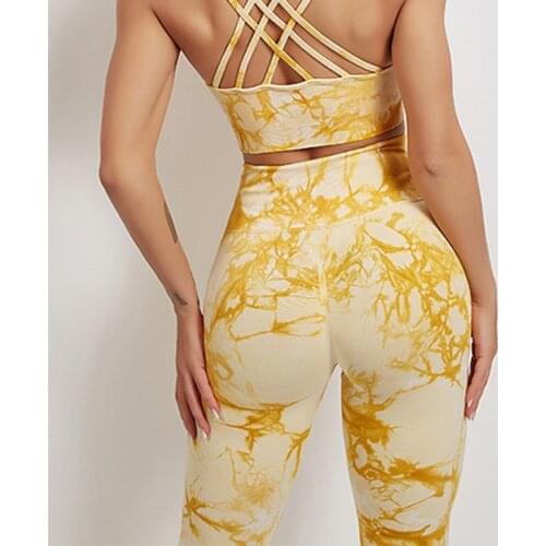 NORMOV Women Leggings Seamless High Waist Slim Spandex Jeggings Fashion Tie Dye Push Up Workout Casual Female Leggings