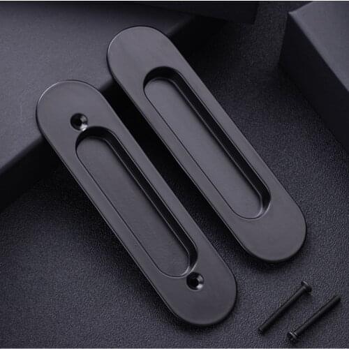 High Quality Zinc Alloy Hidden Door Handles Built-in handle Bedroom Door Cabinet Handle Household Decoration Handle Hardware