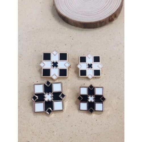 10pcs decoration Clothing DIY sewing buttons Fashion Women Coat Suit Gold Metal Vintage Button Fancy Hand Made